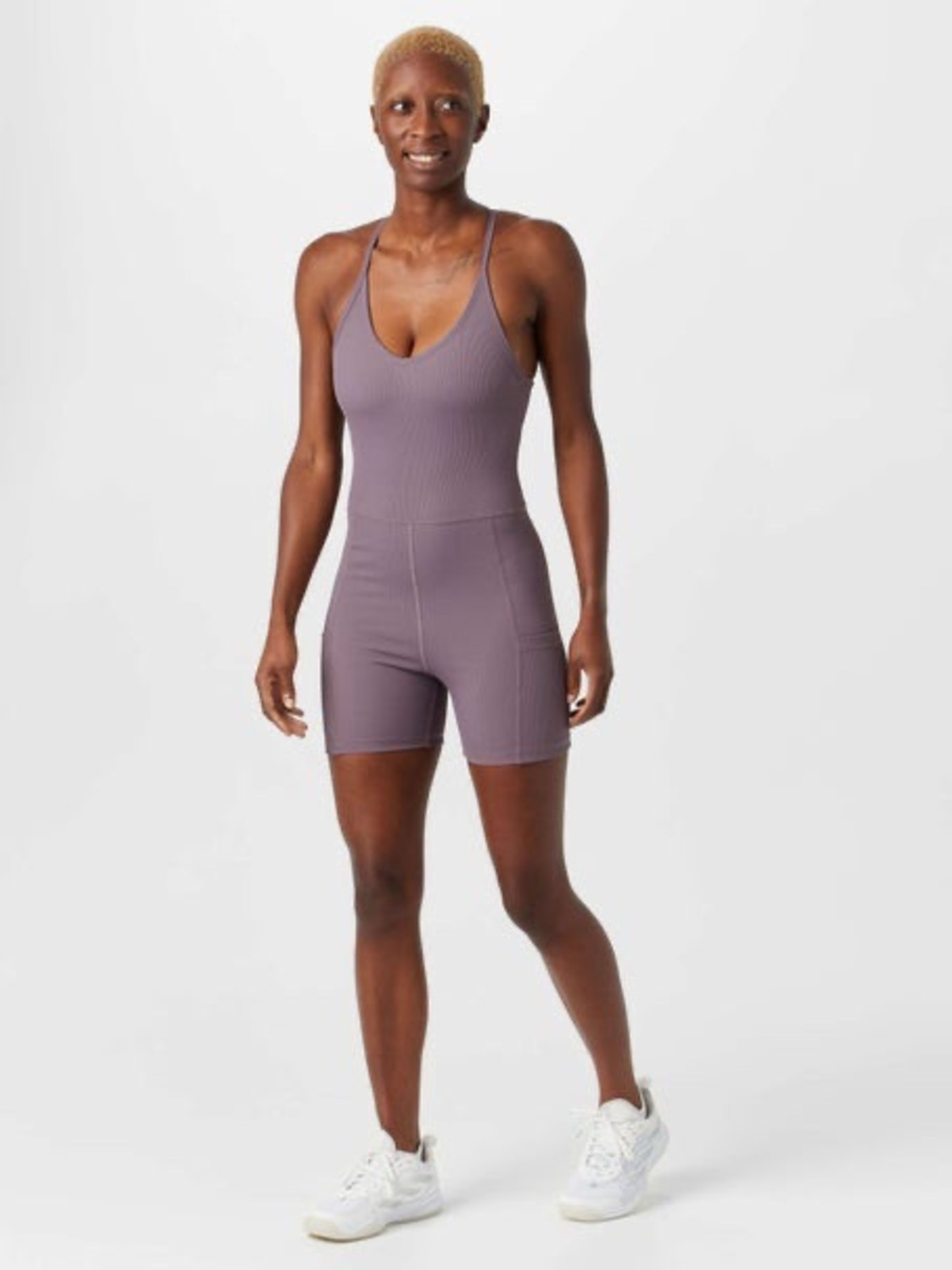 Travis Mathew Ribbed Mauve Jumpsuit Size M